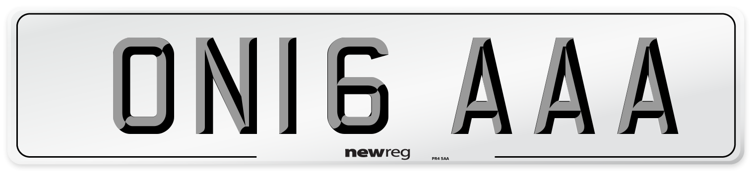 ON16 AAA Number Plate from New Reg